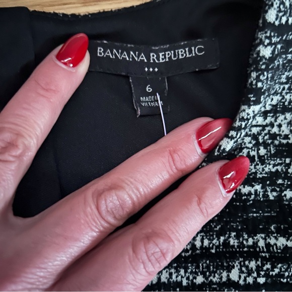 Banana Republic Abstract Racerback Drop Waist Fit and Flare Mini Dress - Picture 8 of 12